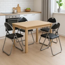 Комплект стільців складаних Costway Moro з переносною ручкою 4 штуки