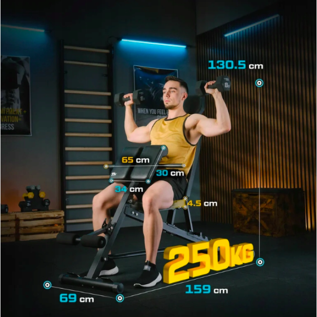 Скамейка тренировочная Trex Sport TX-200B с партой Скотта