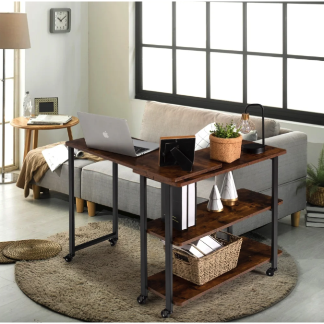 Стол L-образный Costway King вращающийся в стиле Loft