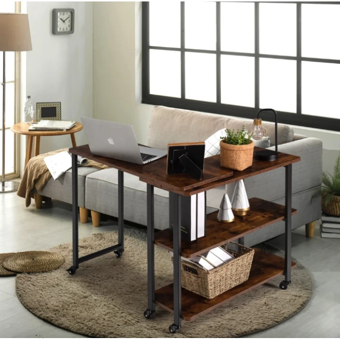 Стол L-образный Costway King вращающийся в стиле Loft