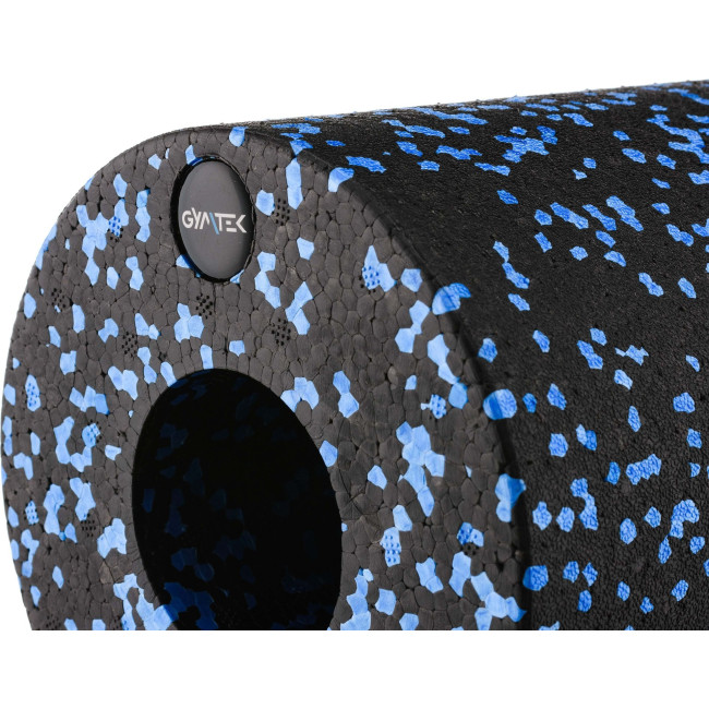 Масажний ролик Gymtek для йоги та фітнесу EPP 30*15см чорно-синій