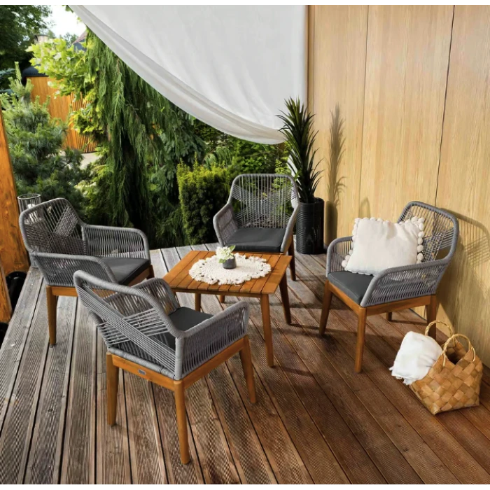 Комплект садовой мебели Di Volio Piago серо-графитовый