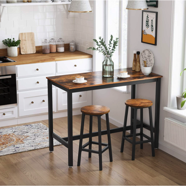 Барний стілець Leobert Halmar 2 штуки в стилі Loft коричневий