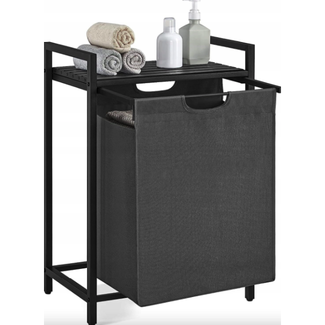 Корзина для белья Leobert Napoli 65 л в стиле Loft серый