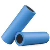 Масажний ролик (валик, роллер) Hop-Sport EPE 45см блакитно-чорний