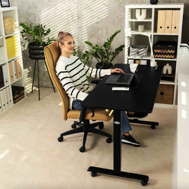 Компьютерный стол с регулируемой высотой Di Volio Rapalo черный