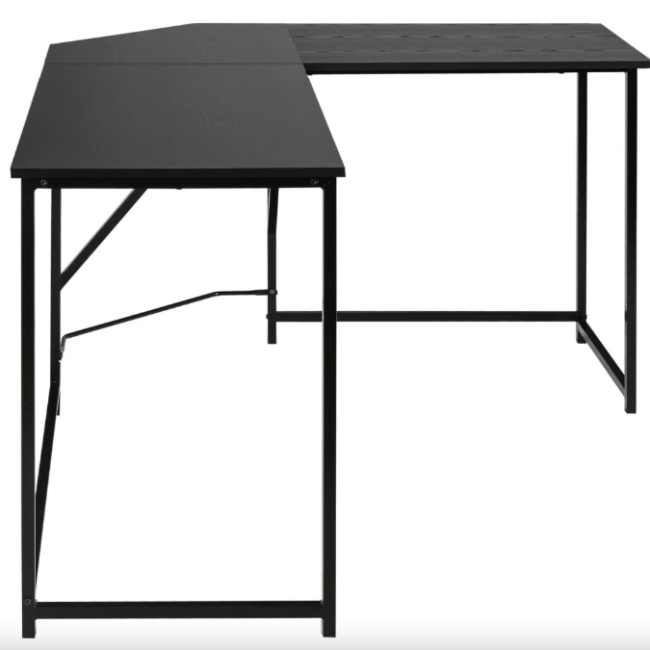 Компьютерный стол Costway Rubin L-образный в стиле Loft черный