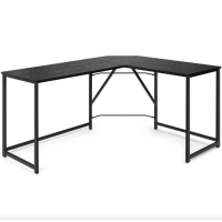 Комп'ютерний стіл Costway Rubin L-подібний в стилі Loft чорний