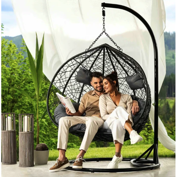 Подвесное кресло-кокон Di Volio Foggio двухместное черный