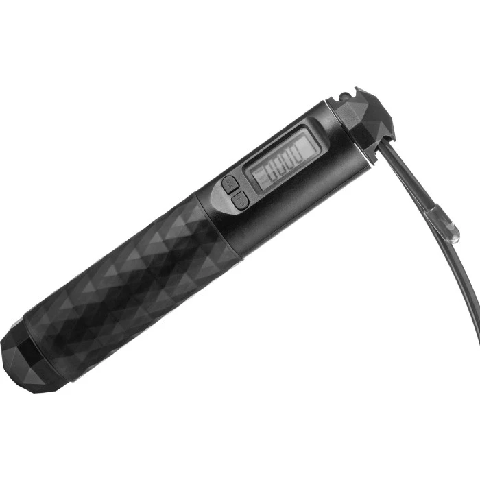 Розумна скакалка Gymtek Smart з дисплеєм і лічильником чорна