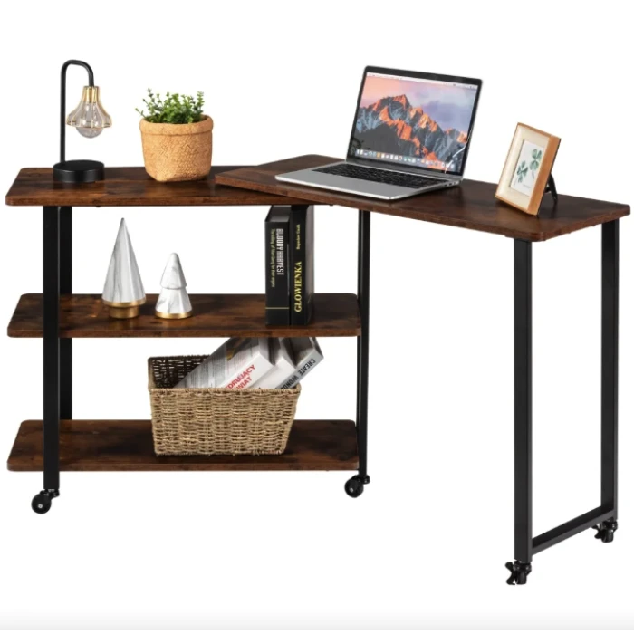 Стол L-образный Costway King вращающийся в стиле Loft