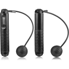 Розумна скакалка Gymtek Smart з дисплеєм і лічильником чорна