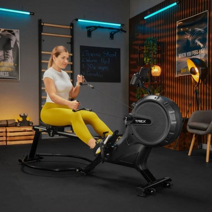 Гребний тренажер Trex Sport APRON TX-880RM аеромагнітний чорний