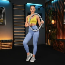 Хулахуп Trex Sport TX-010CHH массажный с утяжелителем серый