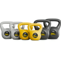 Гиря виниловая 16кг Trex Sport TX-016CKB черный