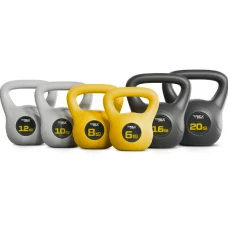 Гиря вінілова 16кг Trex Sport TX-016CKB чорний