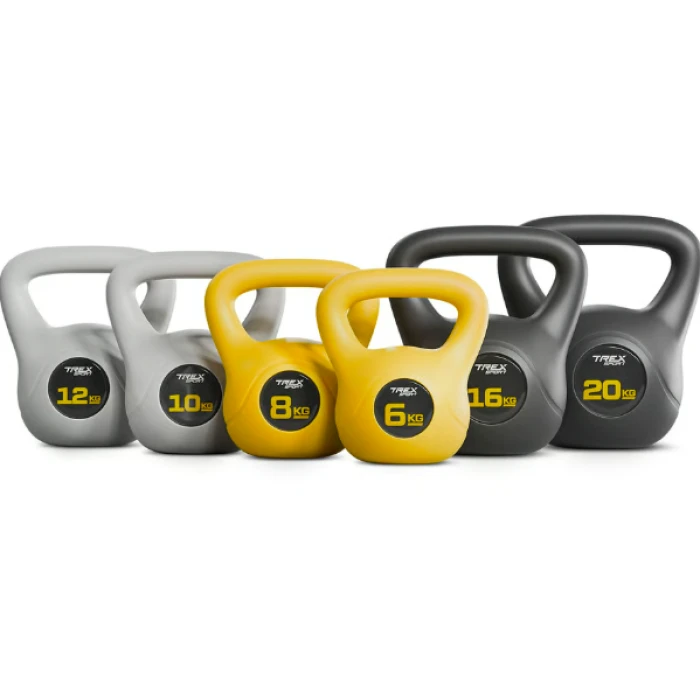 Гиря вінілова 16кг Trex Sport TX-016CKB чорний