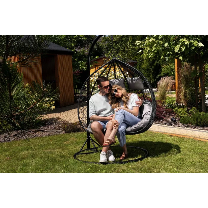 Подвесное кресло-кокон Di Volio Foggio двухместное черный