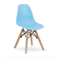 Дитячий стільчик Leobert Zubi зі спинкою блакитний