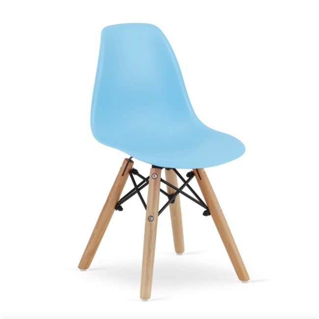 Детский стульчик Leobert Zubi со спинкой голубой