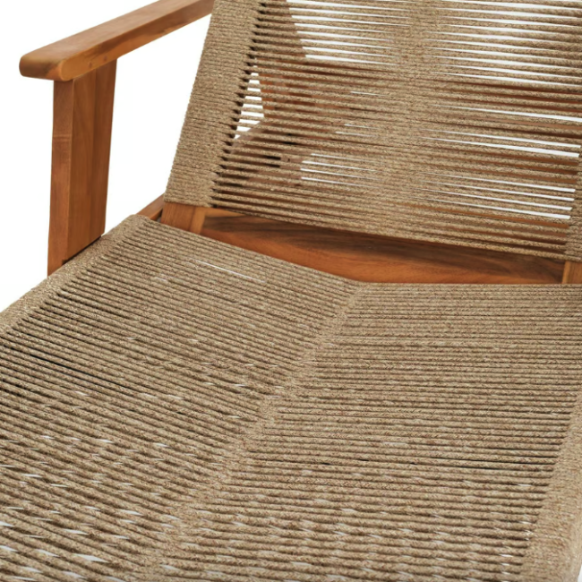 Садовый шезлонг Di Volio Alege из дерева бежевый.