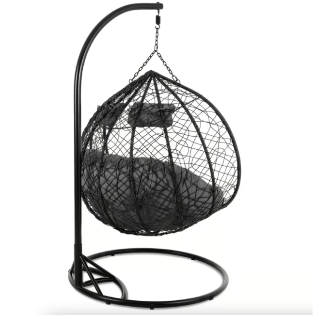 Підвісне крісло-кокон Di Volio Foggio двомісне чорний