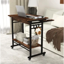 Компьютерный стол Costway Otto с выдвижной подставкой для клавиатуры