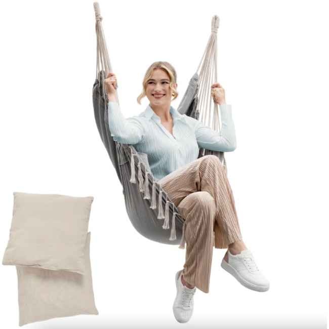 Бразильське крісло - гамак Di Volio Fira сірий