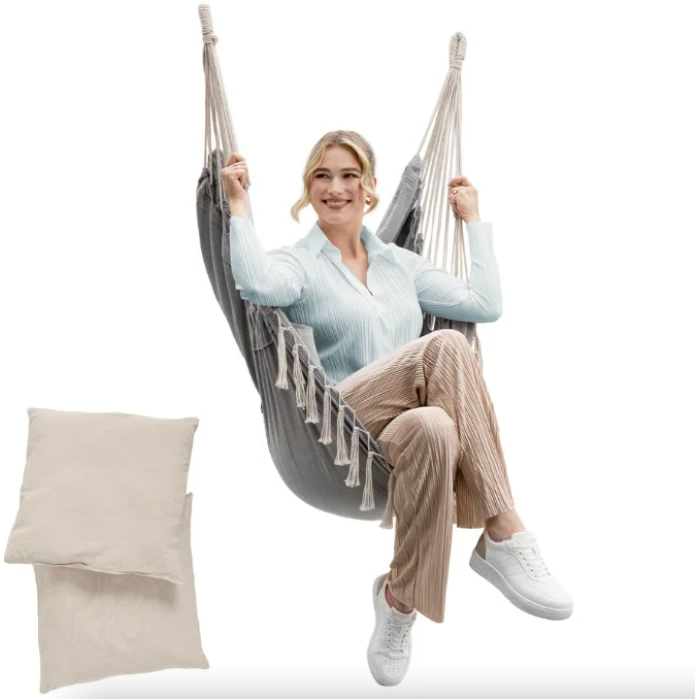 Бразильское кресло - гамак Di Volio Fira серый