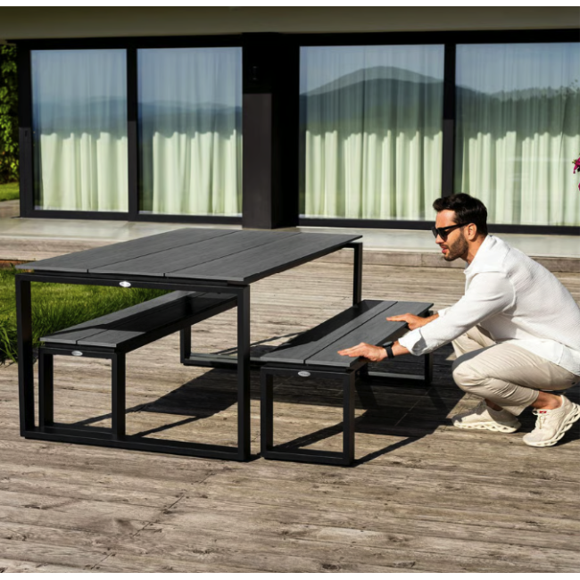 Садова лавка (на цвинтар) Di Volio Pisa 160см сірий