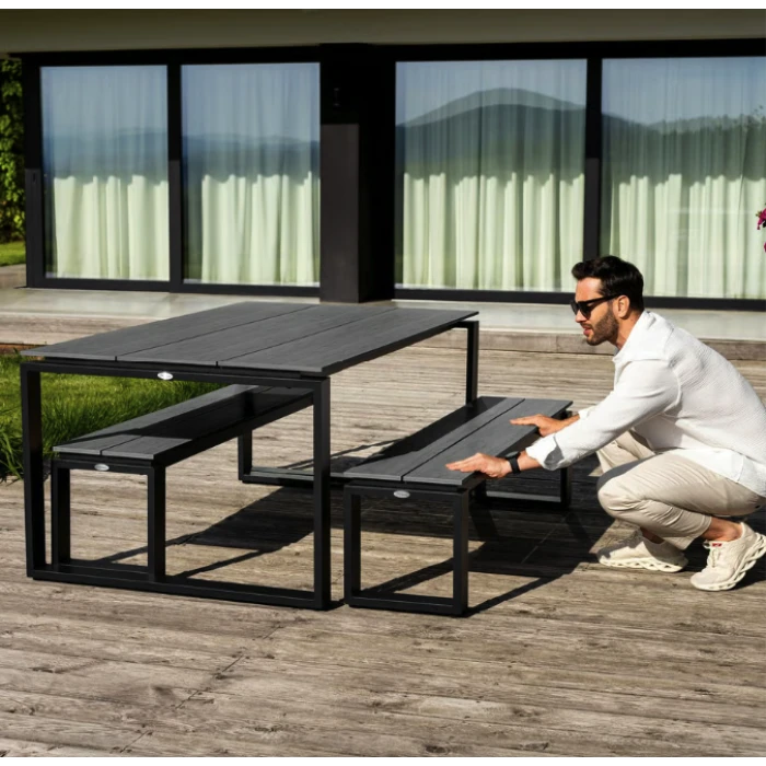 Садовая скамейка (на кладбище) Di Volio Pisa 160см серый