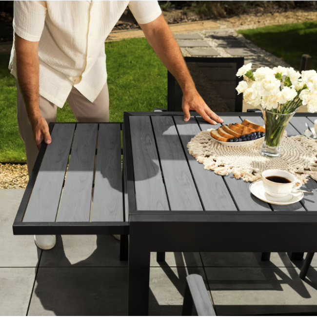 Стол Di Volio Comlo раздвижной серый