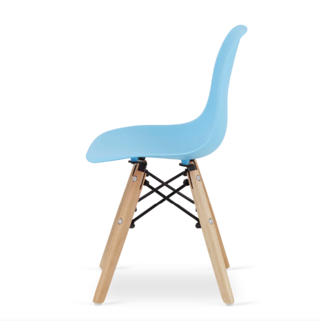 Детский стульчик Leobert Zubi со спинкой голубой