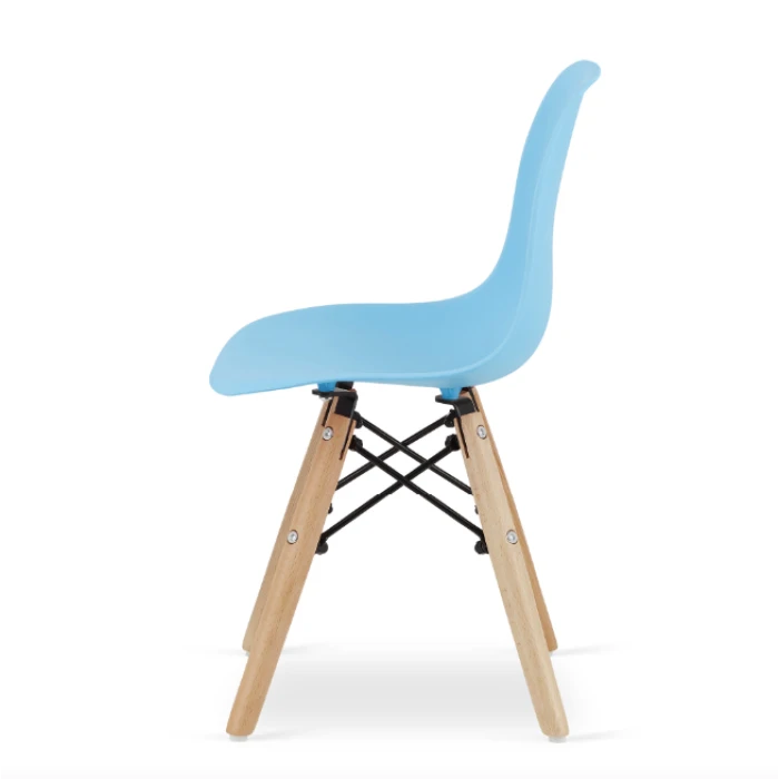 Дитячий стільчик Leobert Zubi зі спинкою блакитний