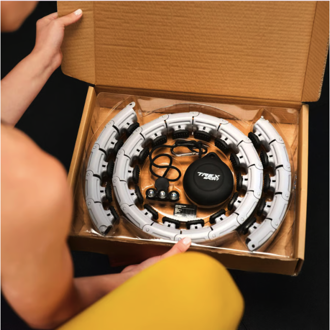 Хулахуп Trex Sport TX-010CHH масажний з обважнювачем сірий