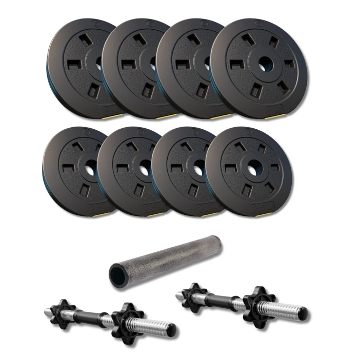 Набор гантели-штанга 2в1 Besport PowerPro 32кг с переходником