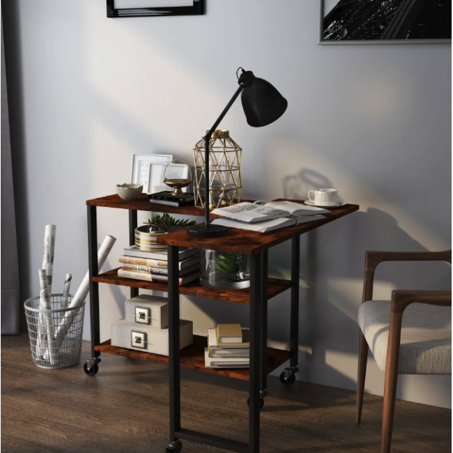 Стол L-образный Costway King вращающийся в стиле Loft