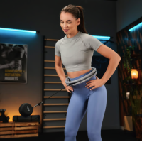 Хулахуп Trex Sport TX-010CHH масажний з обважнювачем сірий