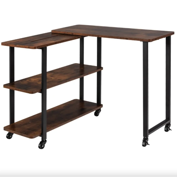 Стол L-образный Costway King вращающийся в стиле Loft