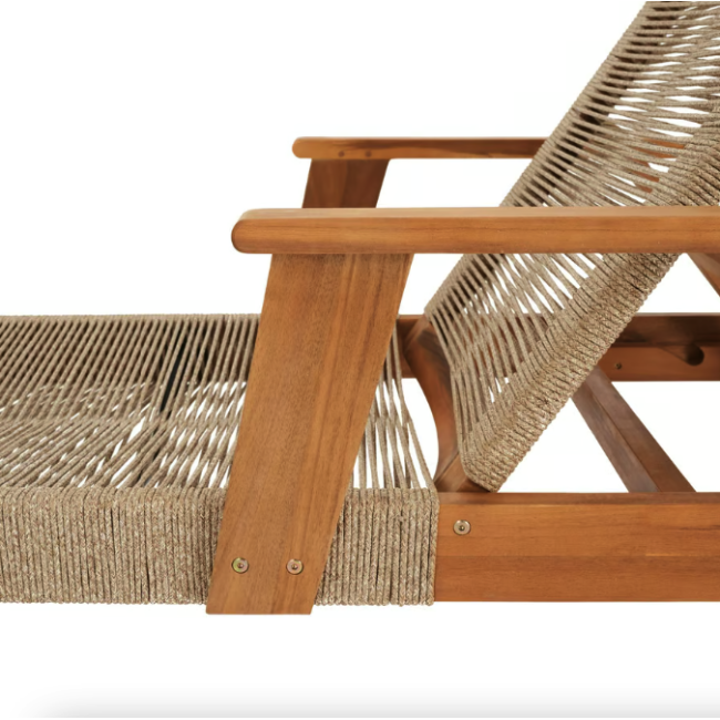 Садовый шезлонг Di Volio Alege из дерева бежевый.