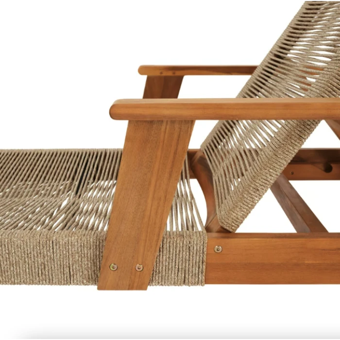 Садовый шезлонг Di Volio Alege из дерева бежевый.