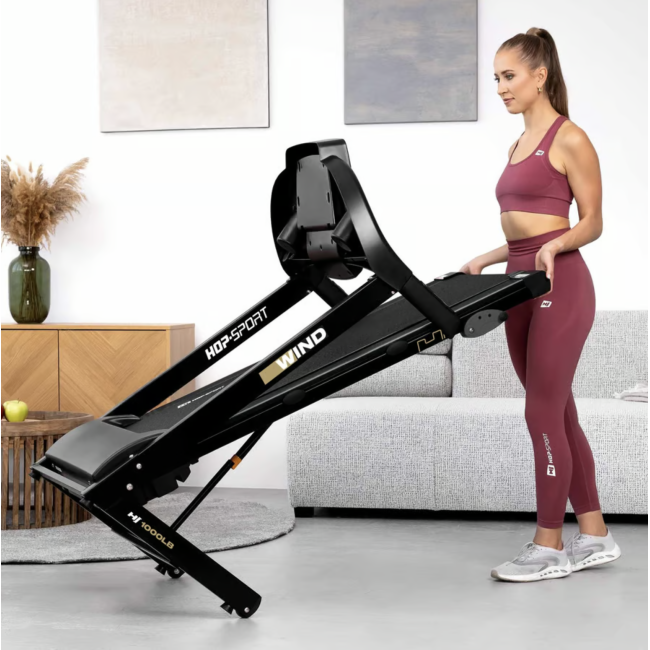 Бігова доріжка Hop-Sport HS-1000LB Wind сірий