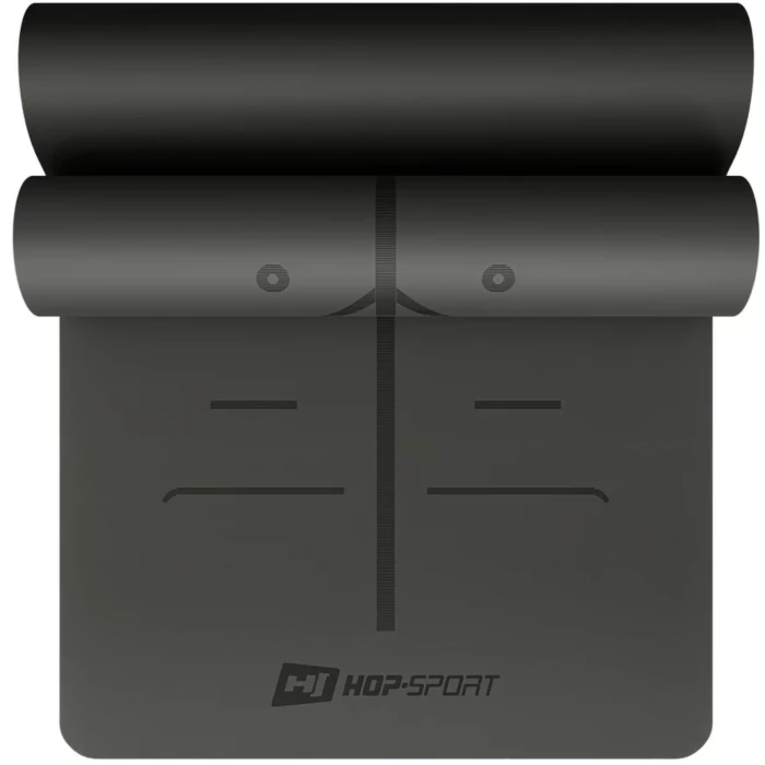 Йога-мат Hop-Sport PU 0,5см 183 x 68см HS-P005GM чорний