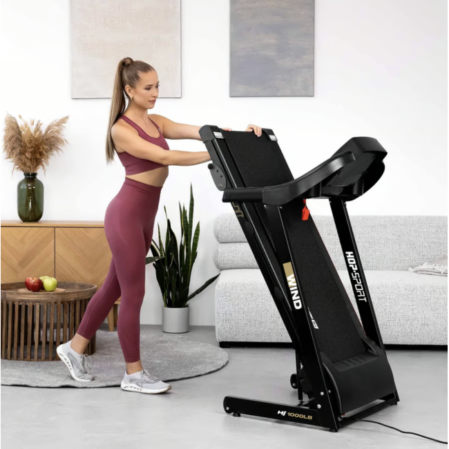 Бігова доріжка Hop-Sport HS-1000LB Wind сірий