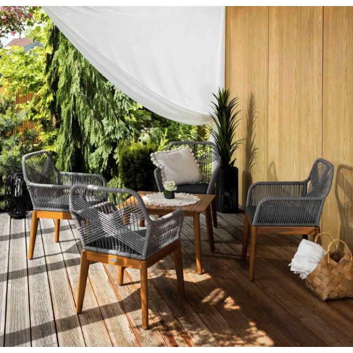 Комплект садовой мебели Di Volio Piago серо-графитовый