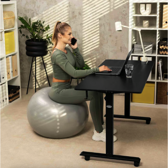 Компьютерный стол с регулируемой высотой Di Volio Rapalo черный