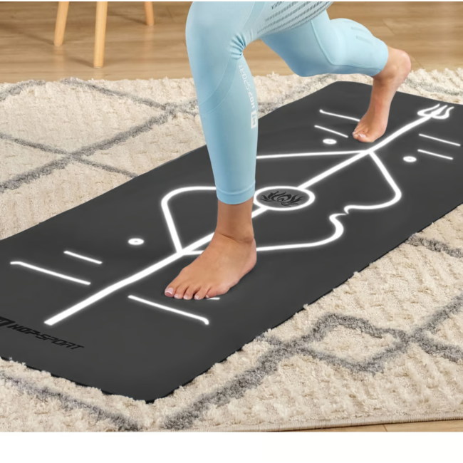 Йога-мат Hop-Sport PU 0,5см 183 x 68см HS-P005GM черный