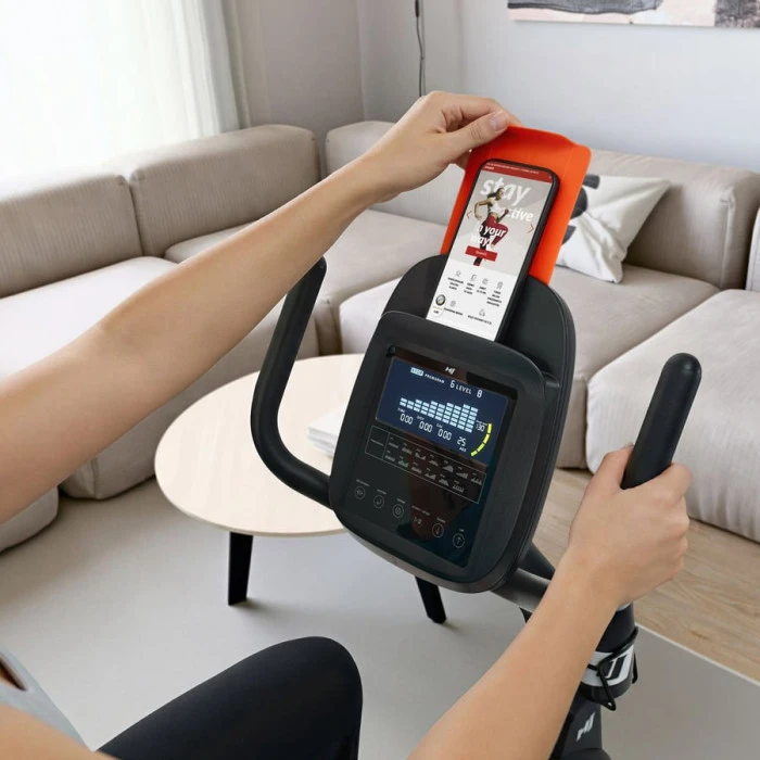 Горизонтальний велотренажер Hop-Sport HS-5000L Ranker чорно-золотистий