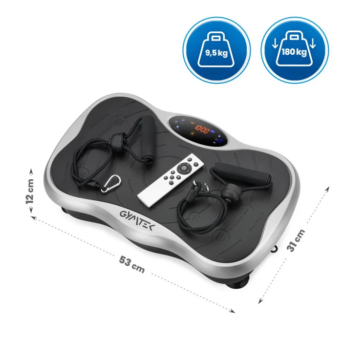 Вібраційна платформа Gymtek XP500 сріблястий