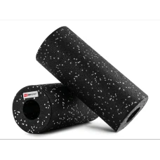 Роллер массажер (валик, ролик) гладкий Hop-Sport EPP 33см HS-P033YG черно-белый